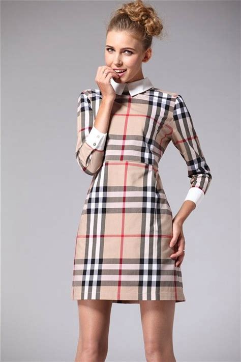 burberry print plaid dress